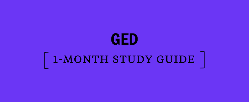 GED Study Guide: 1 Month