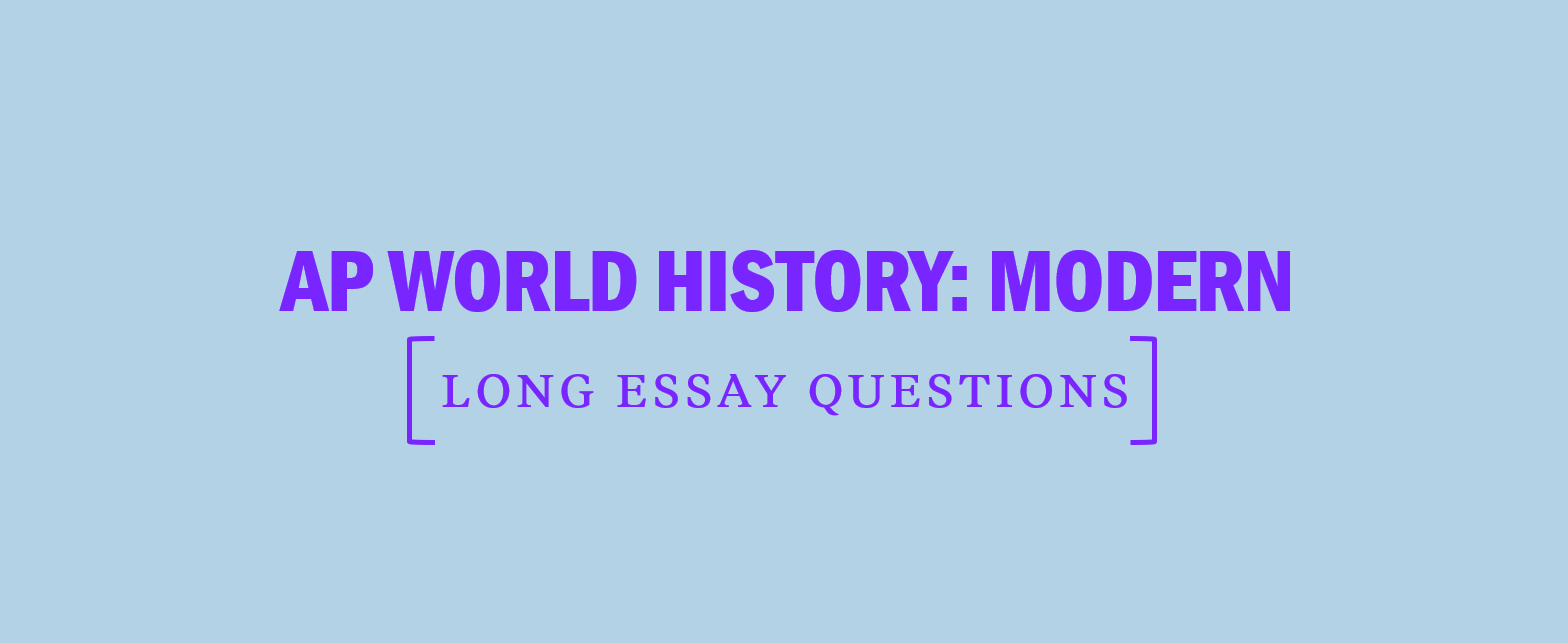 long essay questions