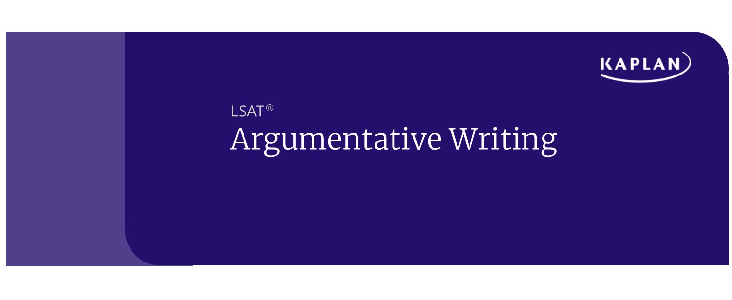 LSAT Argumentative Writing Section