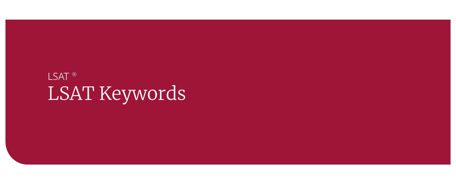 LSAT keywords