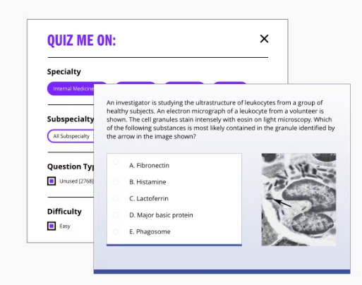 Kaplan USMLE Qbank example