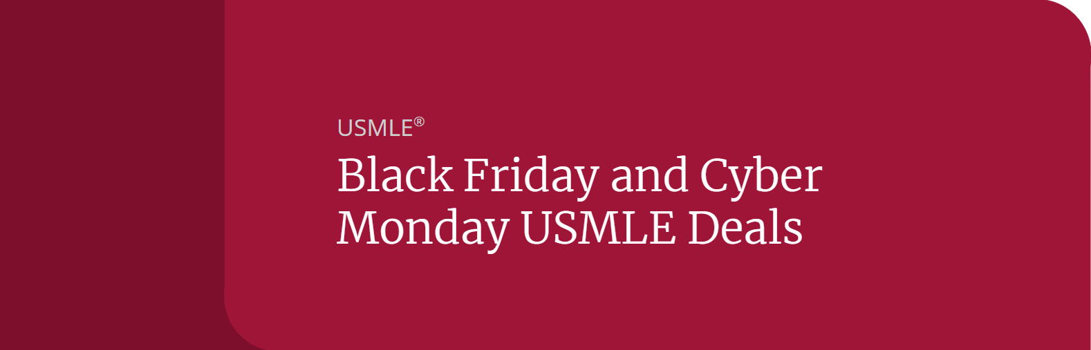 Black Friday and Cyber Monday USMLE Deals