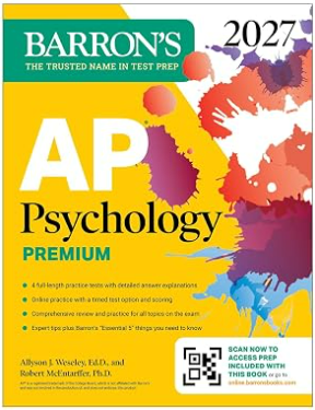Barron's AP Psychology book 2027