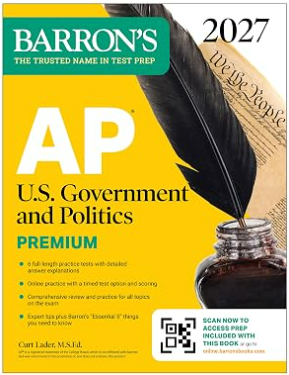 Barron's AP U.S. Government book 2027