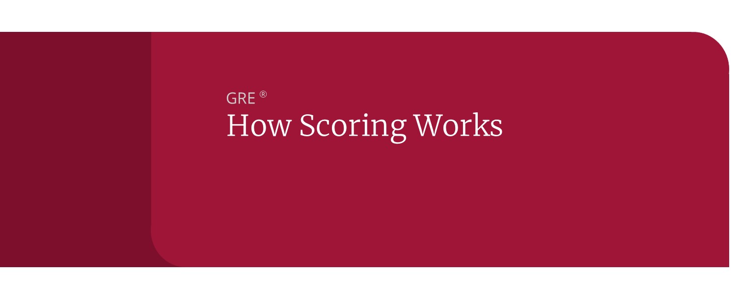 how gre scoring works