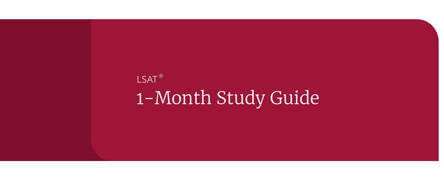 how to study for the lsat in 1 month